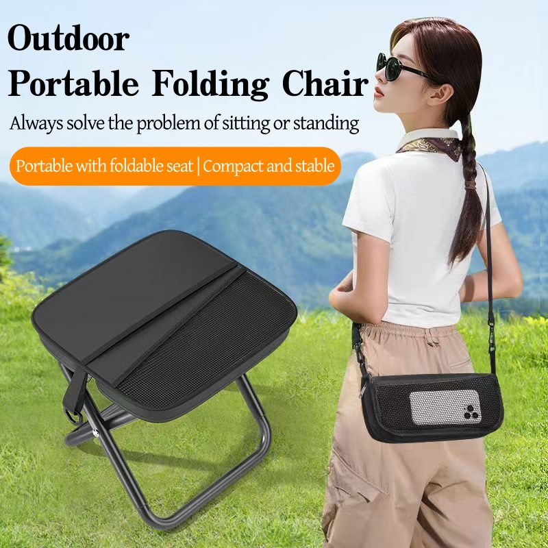 Outdoor Adventure Backpack - 6HY Portable Foldable Backpack Stool Lightweight